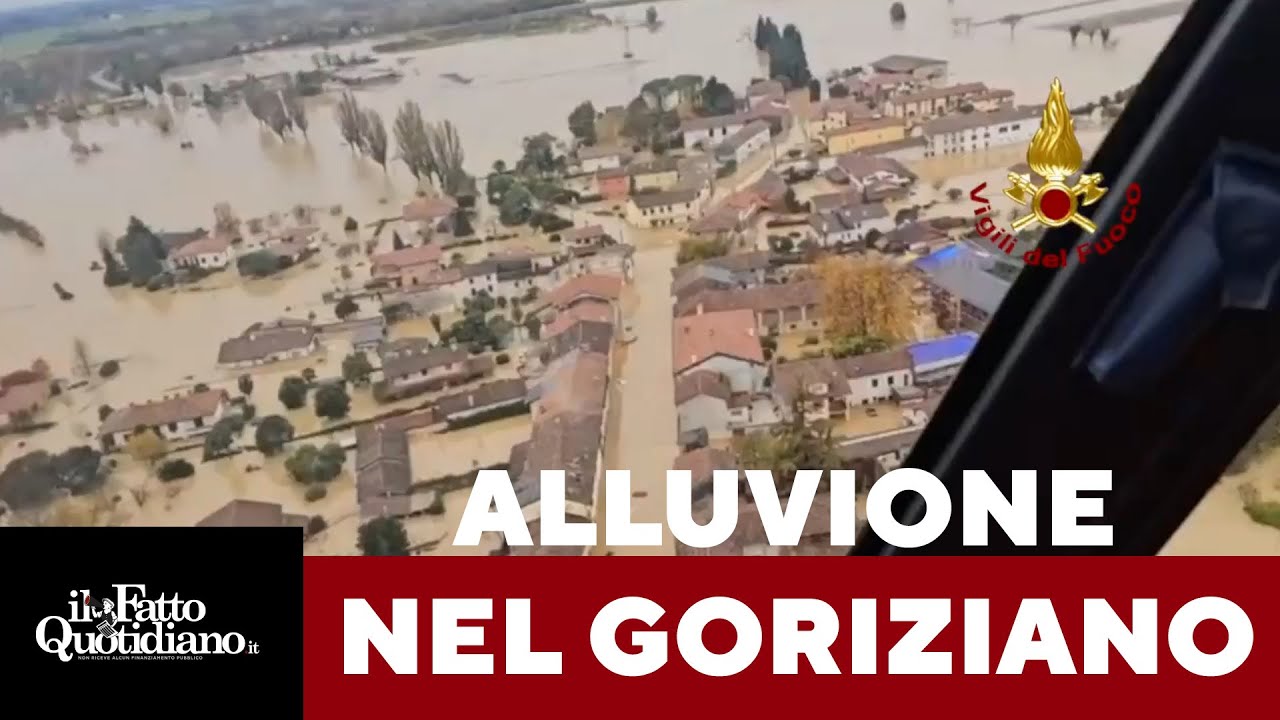 Alluvione nel Goriziano: le immagini dei danni. Frana travolge casa, due dispersi