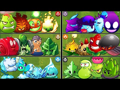 6 Team With 3 Plants & Mint Battlez - Who Will WIn? - PvZ 2 Team Plant vs Team Plant