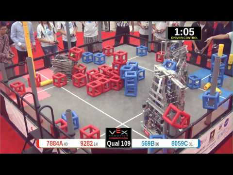 2015 VRC Arts Q109 - 7884A 9282 vs 569B 8059C - 45 to 70 - VEX Worlds 2015 - Arts Division
