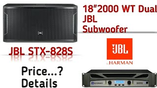 Video thumbnail for JBL STX-828S 18 inch 2000WT Dual Subwoofer System// Price.&.Details | Crown XTi 6002 by official Gajendra Dawar