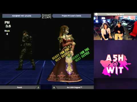 Pooch (Zelda/Samus) vs LSDx (Snake) - ASH@WIT #47 Project M Loser's Semis