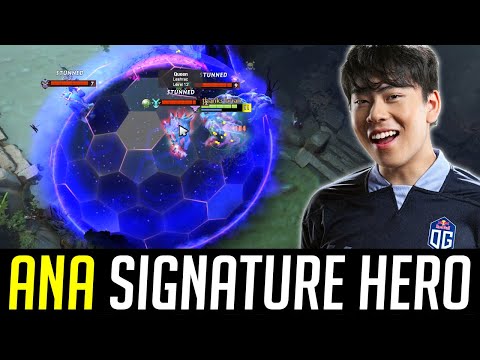 when ANA picked his Signature Hero in OG - NO MERCY DOTA 2