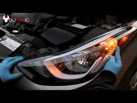 2011-2016 Hyundai Elantra Headlight Bulb Locations
