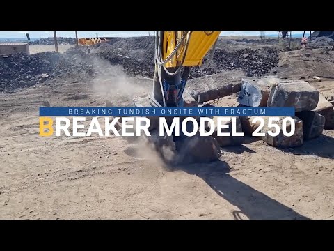 Fractum Breaker Model 250 - Breaking tundish onsite