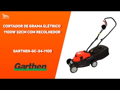 Cortador de Grama Elétrico 1100W 32cm  com Recolhedor - Video