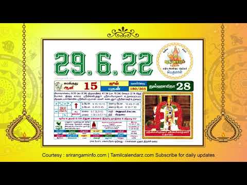 Today Rasi palan,  29 June 2022 - Tamil Calendar