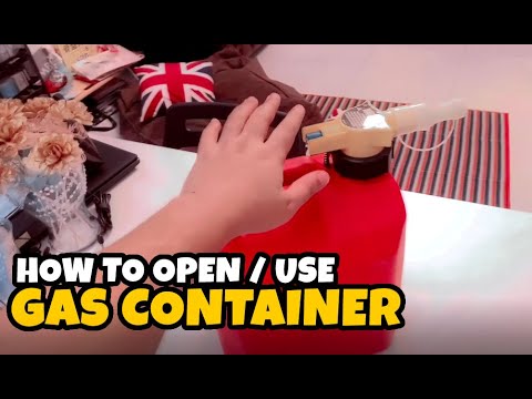 How to Open / Use Gas Container (No-Spill Gasoline Can)
