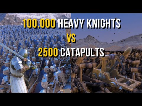 100.000 Heavy Knights vs 2500 Catapults - Ultimate Epic Battle Simulator 2 | UEBS 2