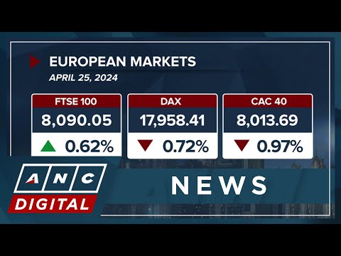 European markets mostly lower in Thursday afternoon trade ANC