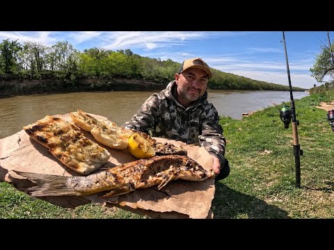 2 días de PESCA Y COCINA, Como pescar carpa Carpfishing, como cocinar carpa. Pesca a urbana