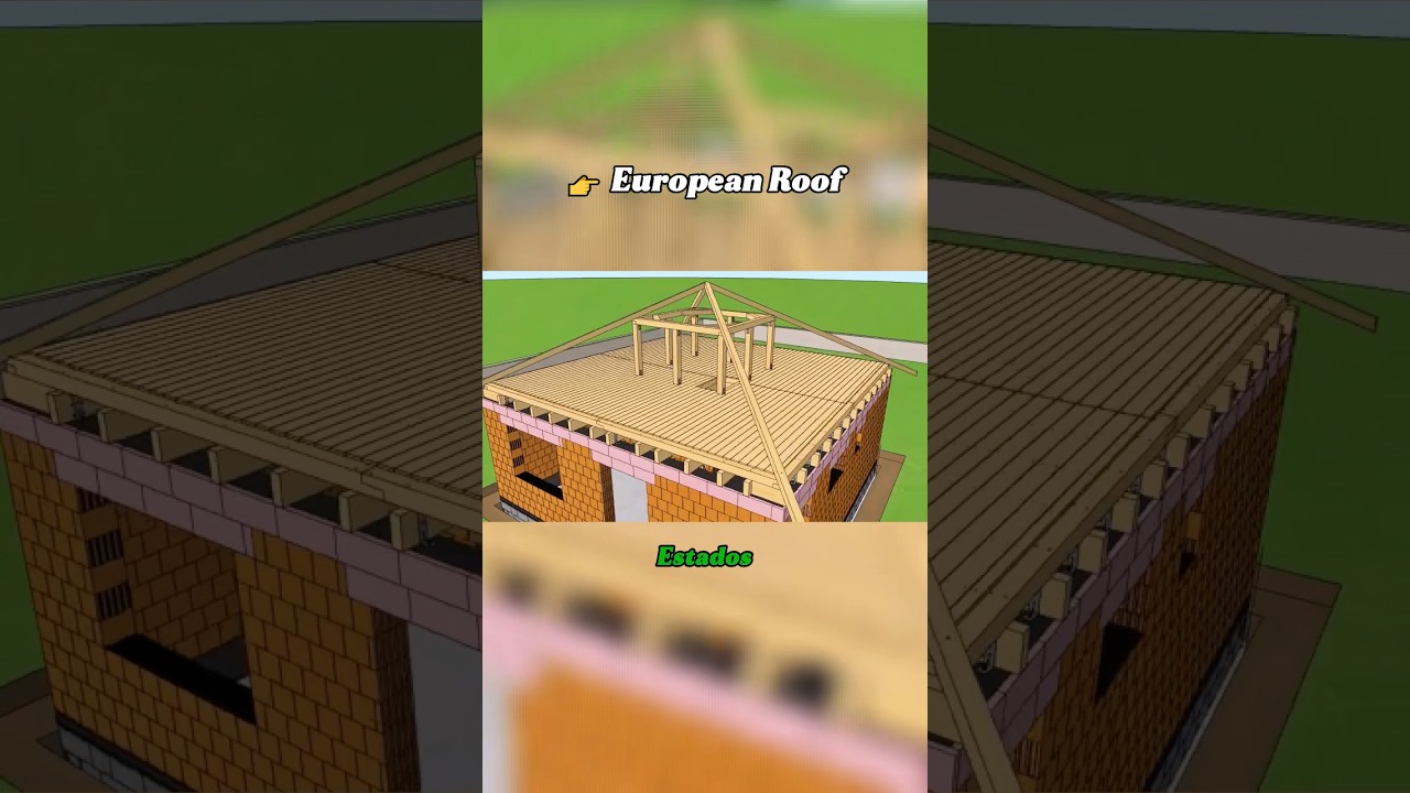 👉 Why doesn’t anyone build roofs like this in the U.S.? #handyman #DIY #craftsmanship #construction