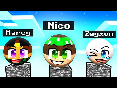 SURVIVE LIKE A BALL on a BEDROCK PILLAR in MINECRAFT!