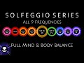 Deep Sleep | All 9 Solfeggio Frequencies | Black Screen | Binaural Beats