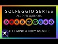 Deep Sleep | All 9 Solfeggio Frequencies | Black Screen | Binaural Beats