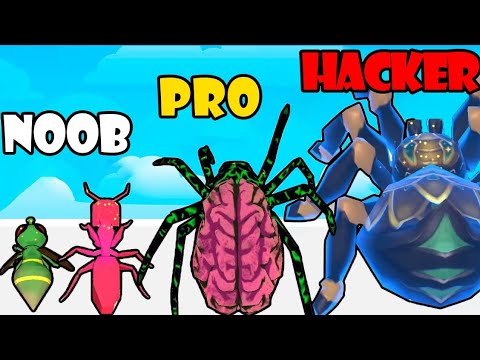 NOOB vs PRO vs HACKER - Merge Ants Underground Battle Part 1
