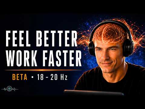 Feel Better, Work Faster | Energizing Focus Music with Beta Isochronic Tones