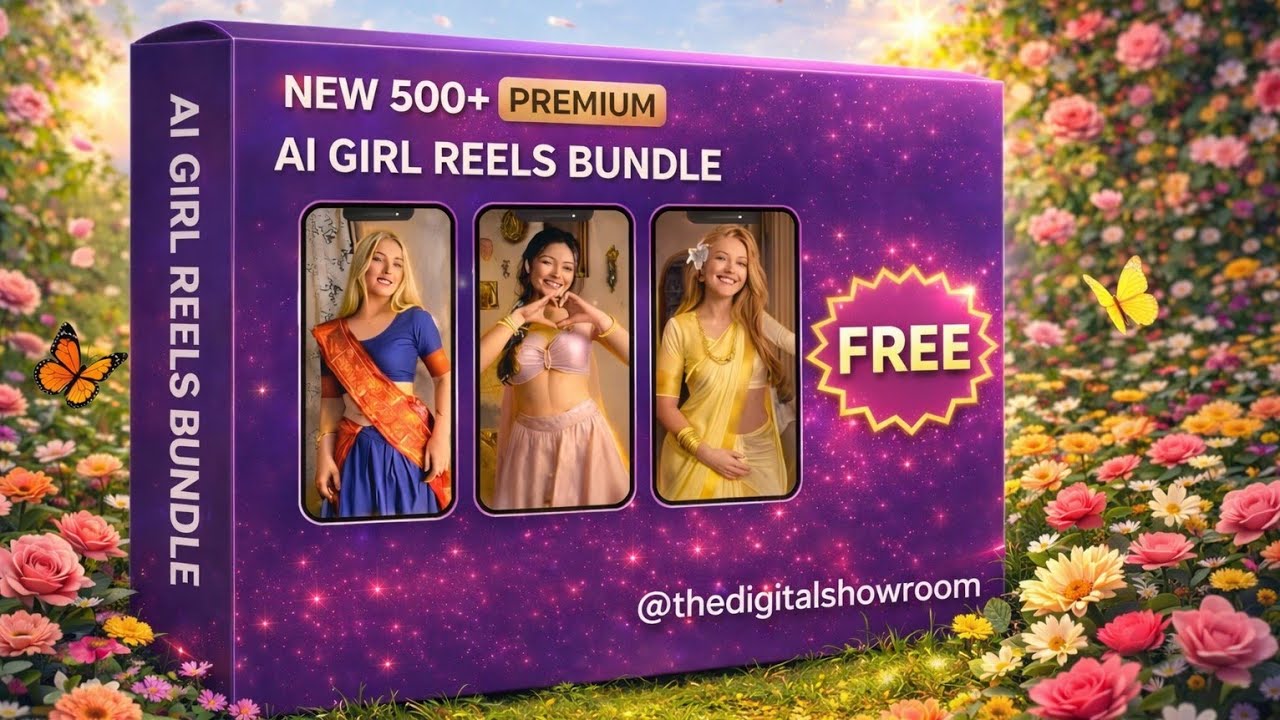 😱 500+ AI Girl Reels Bundle FREE | Viral Instagram Reels Pack 2026 🔥