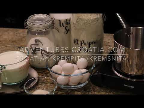 Croatian Krempita/Kremsnita (also known as Bled Lake Cream Cake)