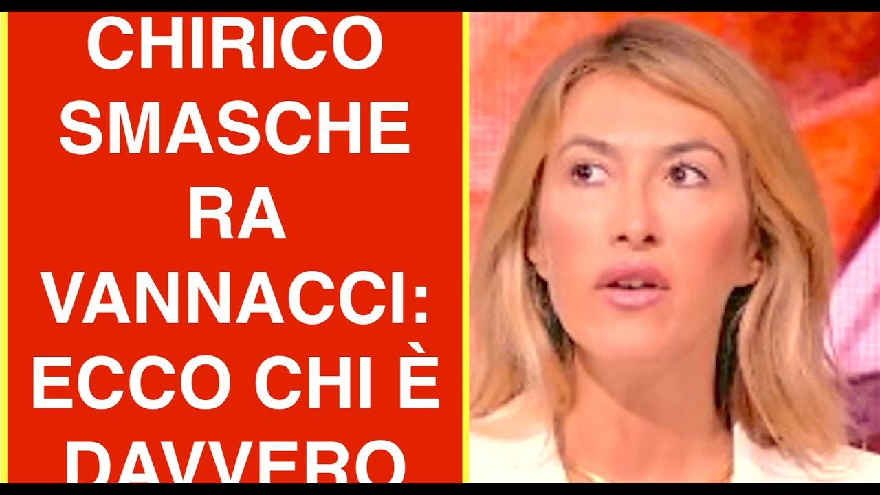 CHIRICO SMASCHERA VANNACCI: ECCO CHI È DAVVERO