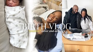 BIRTH VLOG | *Positive* Labor and Delivery + Gender surprise! + 39 weeks Pregnant | Baby #2