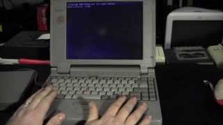 Playing Doom 2 on a vintage 1995 laptop :o)