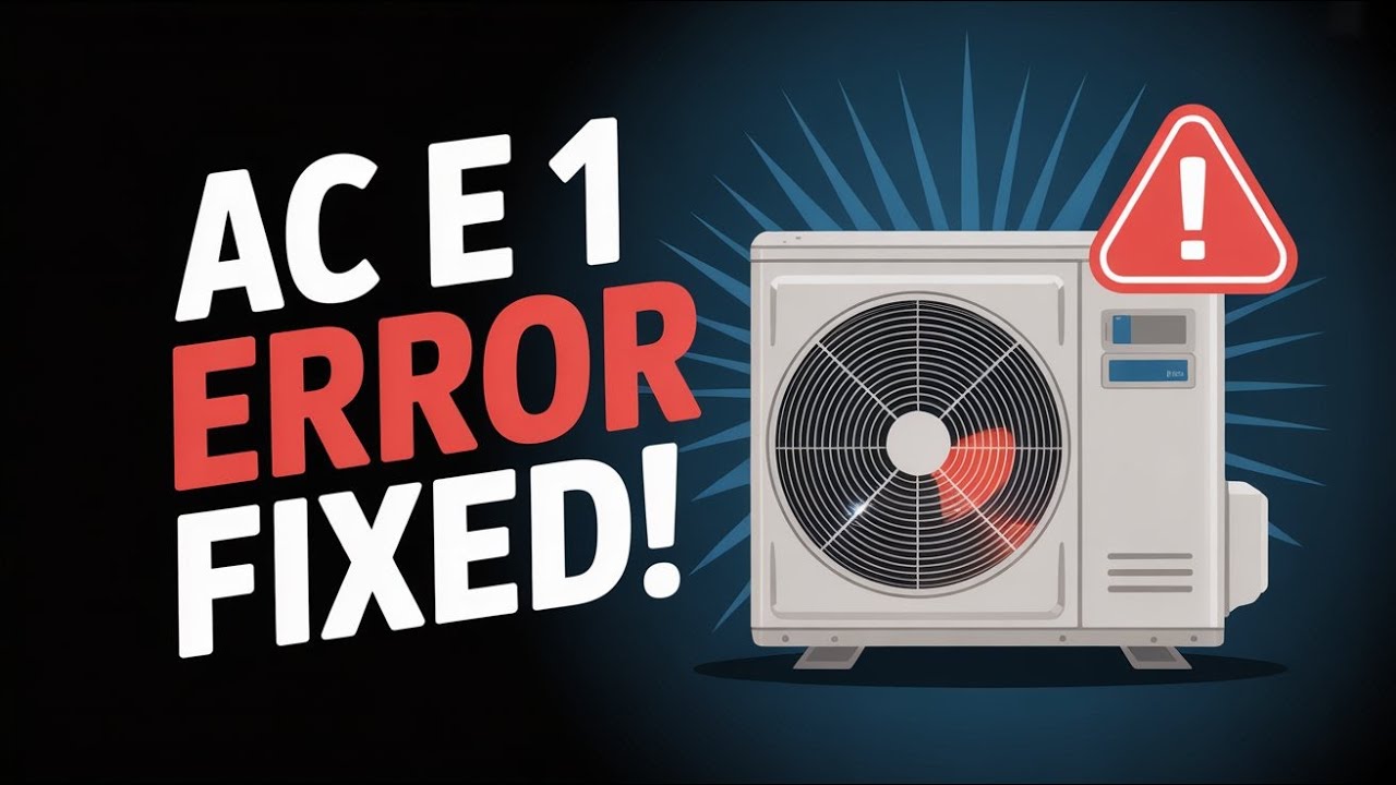 Air Conditioner E1 Error | Causes, Fixes & Prevention (2025 Guide)