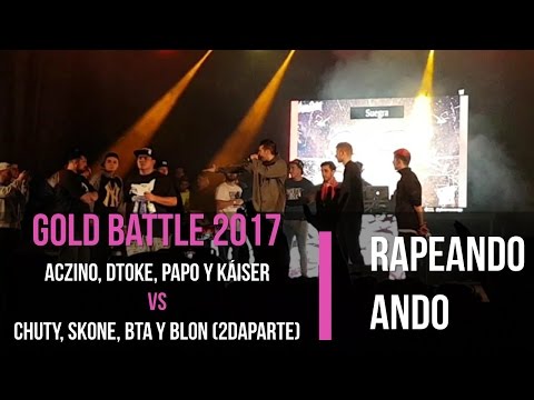 Aczino, Dtoke, Papo y Kaiser VS Chuty, Skone, BTA y Blon (2da Parte) | Rapeando Ando