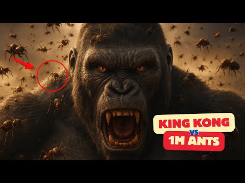 KingKong vs 1,000,000 Ants – The Swarm of Doom Begins! #gorilla