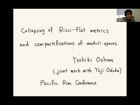8th PRCM: Yoshiki Oshima, Collapsing of Ricci-flat metrics and compactifications of moduli spaces