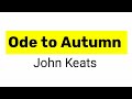 Ode to Autumn by John Keats in hindi