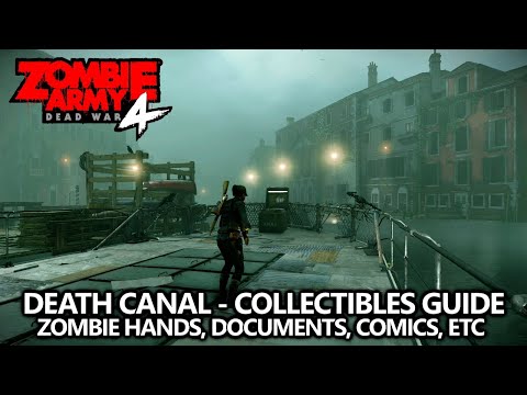 Zombie Army 4 - Collectibles Guide - Mission 2 - Zombie Hands, Documents, Comics, Upgrade Kits, etc