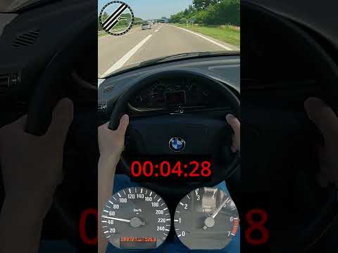 BMW 316i E36 Compact 102 PS 0-100 kmh Acceleration Test