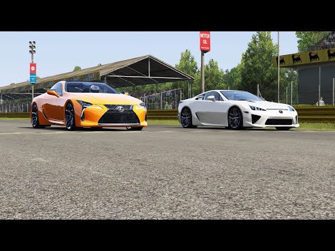 Lexus LC500 vs Lexus LFA at Monza Full Course