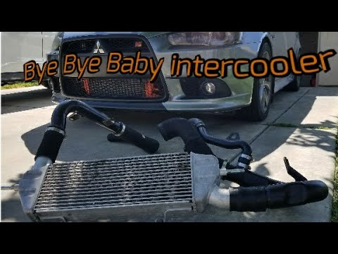 Installing Evo X Lower Intercooler Pipe on my Ralliart