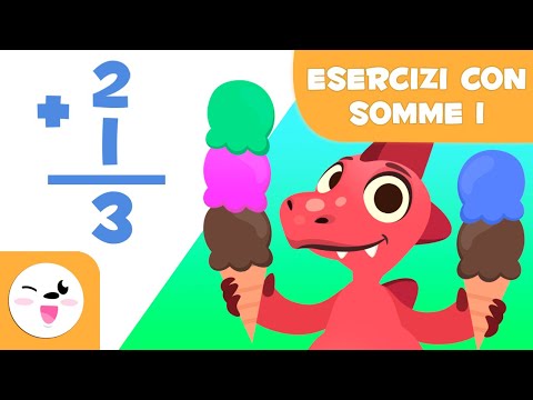 Esercizi di addizioni per bambini - Impara le addizioni con Dino - matematica per bambini