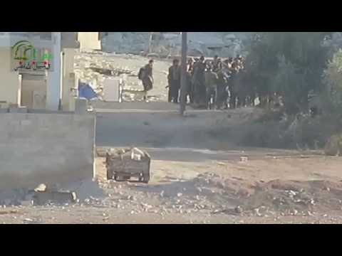 استهداف  قوات النظام بصاروخ تاو من قبل جيش العزة في معردس في محافظة حماة