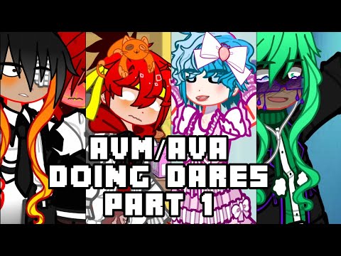 AVA/AVM DOING DARES!⭕⚫🟣🔵🟢🔴🟠🟡🔅(read the description for warning)