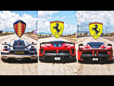 FH5 DRAG RACE! - Koenigsegg ONE1 Vs Ferrari FXXK Evo Vs Ferrari FXXK