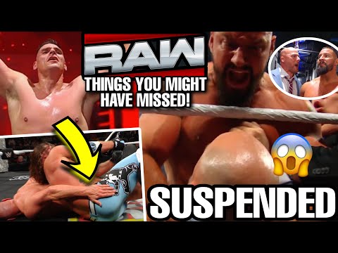 GUNTHER TAPS OUT! BRON BREAKKER SUSPENDED! FINN BALOR GOING FOR GOLD! WWE RAW