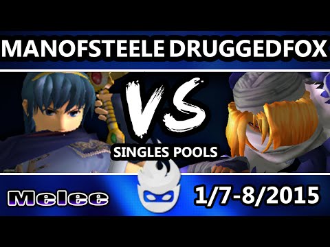 Paragon 2015 - Drugged Fox (Sheik, Fox) Vs. ManOfSteele (Marth) SSBM Singles Pools - Melee