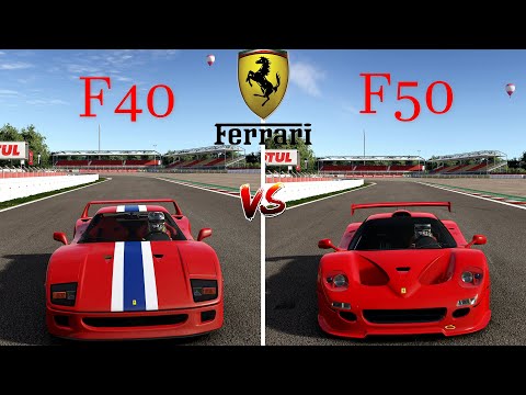 Thumbnail for Ferrari F40 Vs Ferrari F50 Battle || Drag Race || Top Speed || Acceleration Test || Legends Collide by Ferrari F50 GT