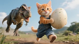 Download lagu Live 🔴 Dinosaur Attack on Kitten 🦕 Brave Mama Cat’s Daring Rescue 🐾 | Cute Cat | Mama Cat And Kitten mp3