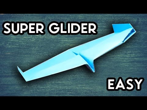 SUPER PAPER PLANE EASY to MAKE | SUPER GLIDER (Very easy)