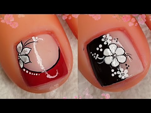 IDEAS para DECORAR UÑAS FÁCILES con FLORES 🌺 | Arte en uñas 💅 🦶