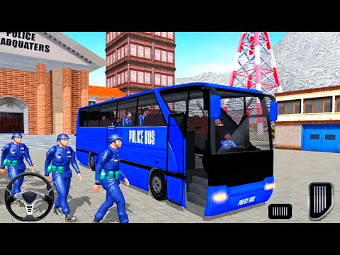 US Police Coach Driving Simulator - Offroad Police Soldier Transporter Bus - Android Gameplay
