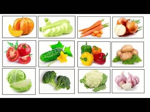 Малыш учит овощи. Один -много.