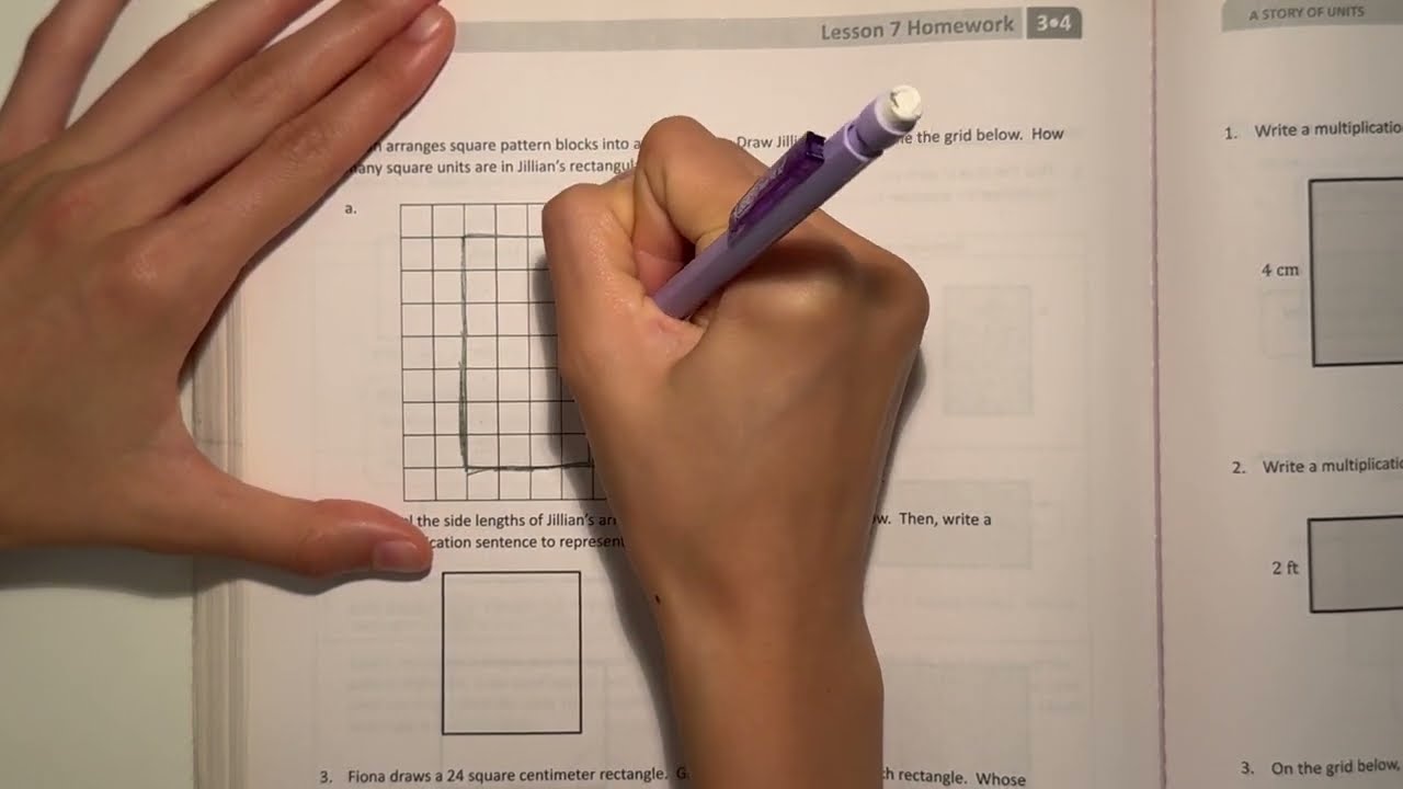 Eureka Math Grade 3 Module 4 Lesson 7 Homework | #mathwithaubrey #answers