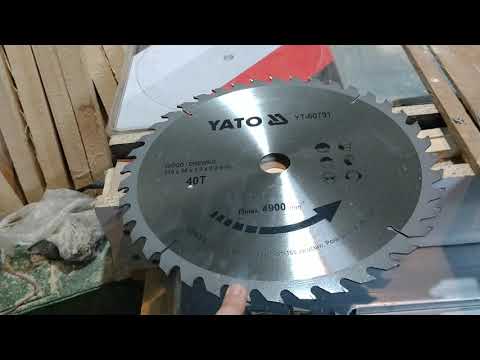 Диск пильный по дереву YATO 315x30x3.2 мм, 40 зубьев (YT-60791)