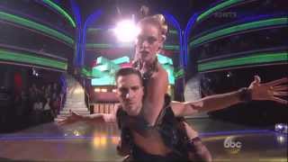 Peta Murgatroyd &amp; James Maslow dancing Freestyle on DWTS 5 19 14