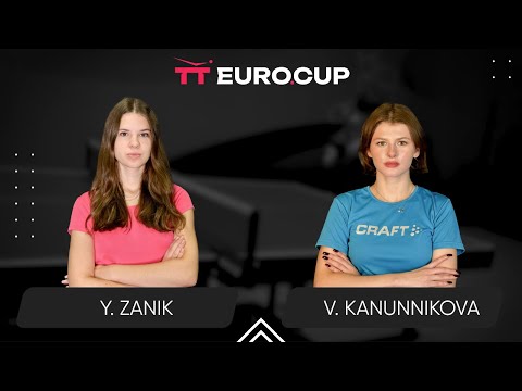 18:00 Yulianna Zanik - Vasylysa Kanunnikova 24.06.2025 TT Euro.Cup Women Ukraine Star. TABLE 3